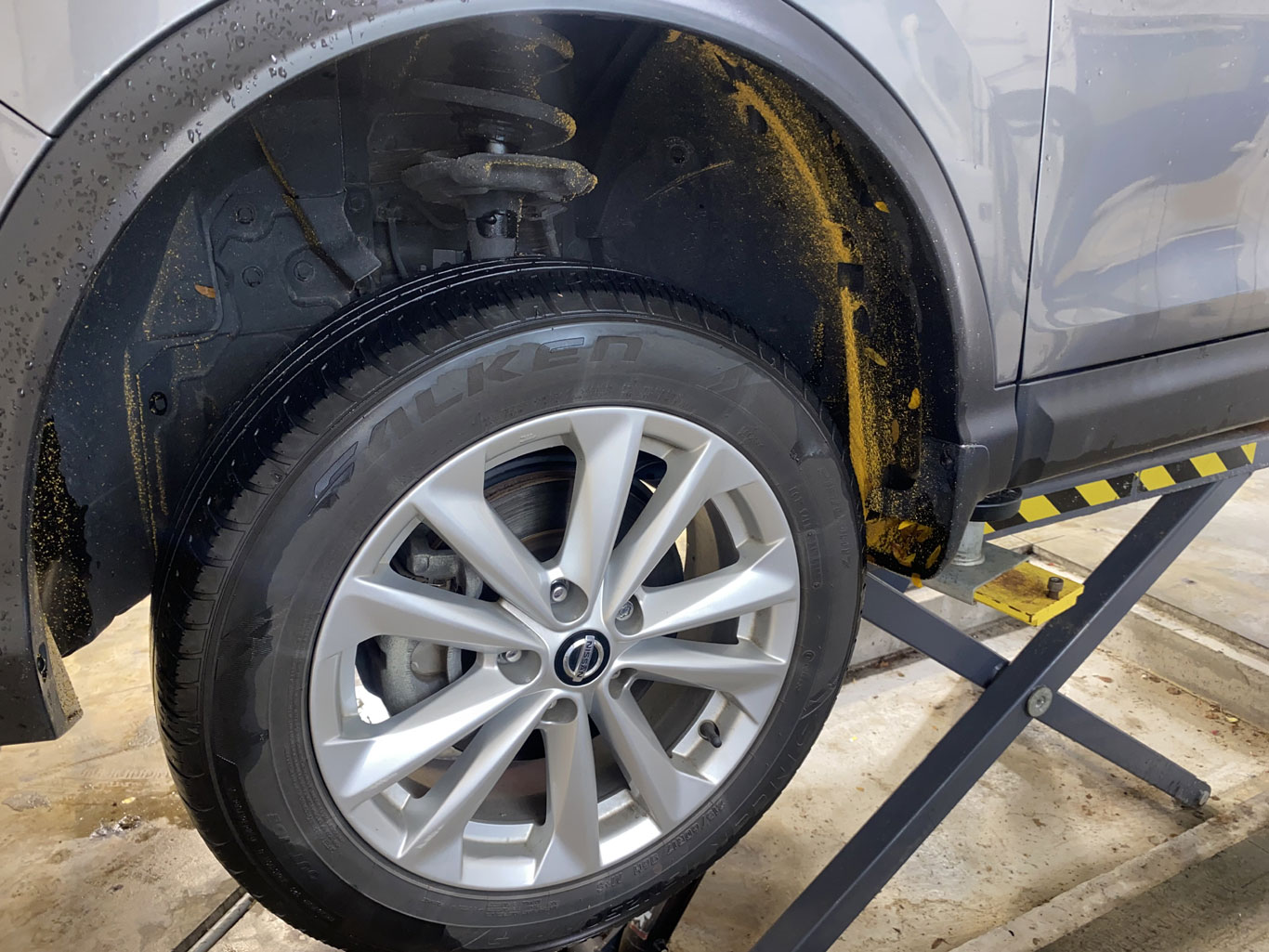 Road Paint Removal - Before